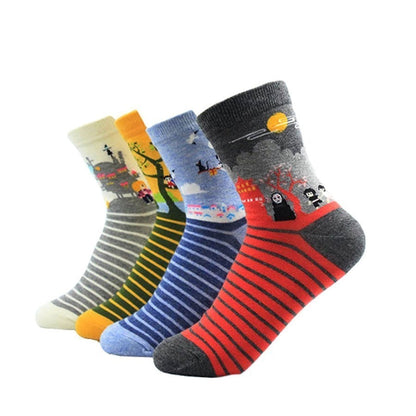 Classic Miyazaki Inspired Socks